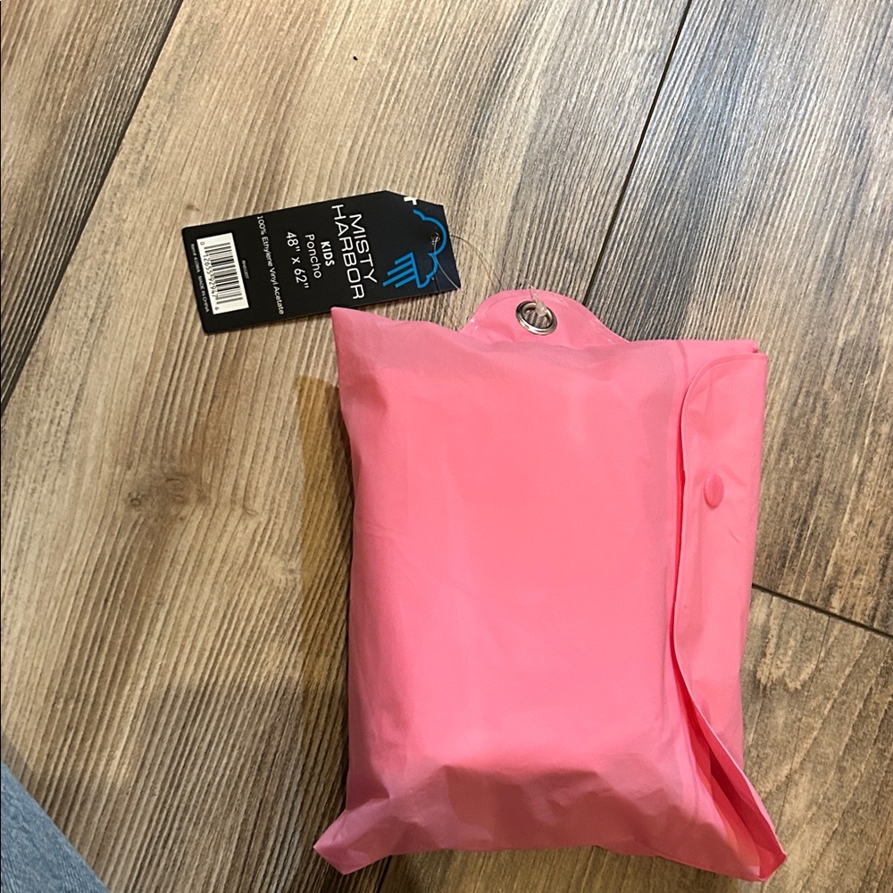 Misty Harbor Pink Kids Pancho